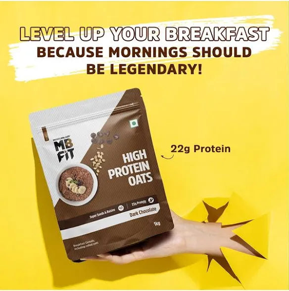 MUSCLEBLAZE 1 KG HIGH PROTEIN OATS DARK CHOCOLATE