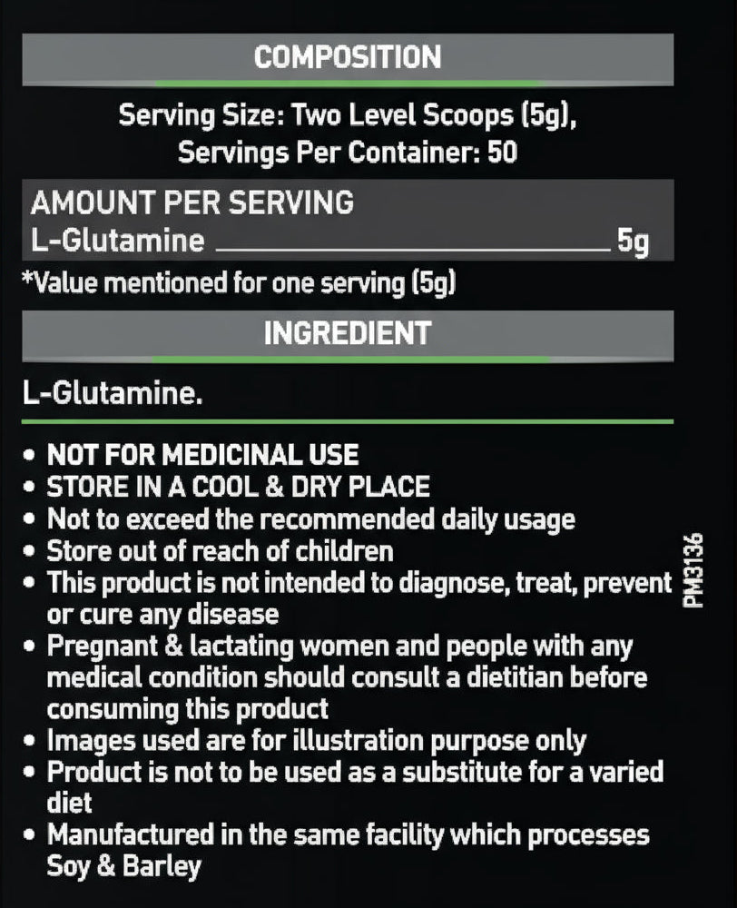 Brand: KEVIN LEVRONE 
Kevin Levrone Anabolic Glutamine, L-Glutamine Powder for Muscle Recovery, Unflavoured, 300g.  |kevin glutamine|