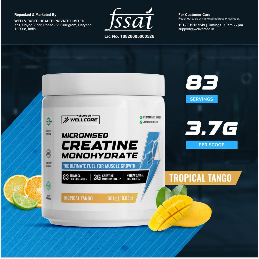 WELLCORE CREATINE TROPICAL TANGO -307GM-83 SREV