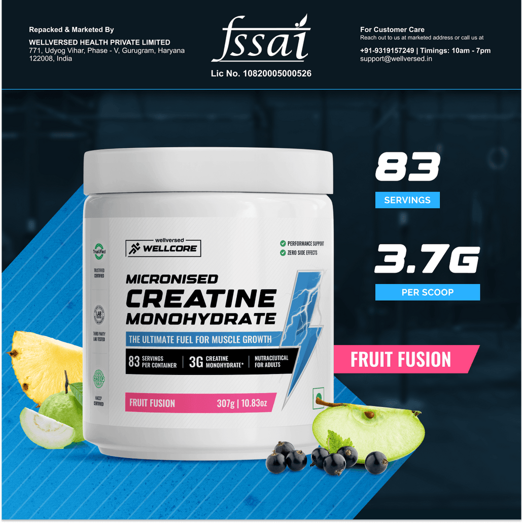 WELLCORE CREATINE FRUIT FUSHION -307GM-83 SERV