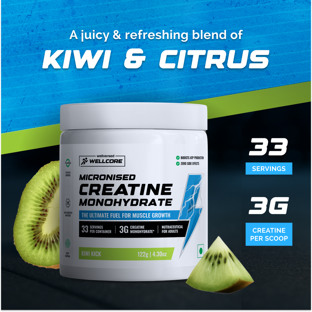 WELLCORE CREATINE KIWI KICK-33 SERV -122 GM