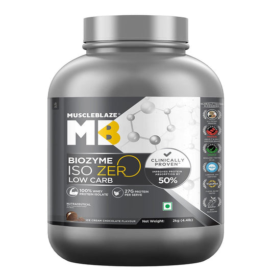 MUSCLE BLAZE BIOZYME ISOZERO 2KG 60 SERV