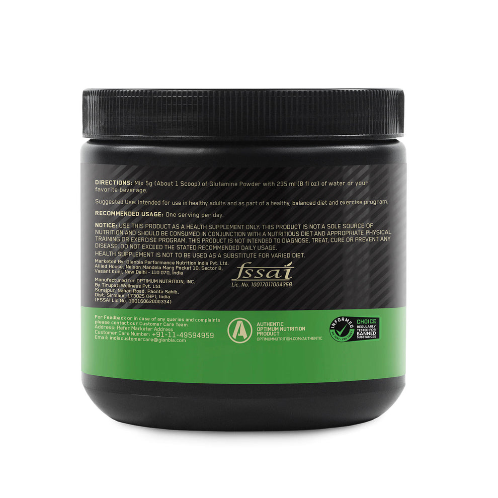 OPTIMUM NUTRITION GLUTAMINE 250 GRAM