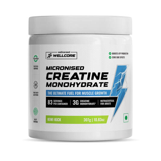 WELLCORE CREATINE KIWI KICK-307 GRAM -83 SERV