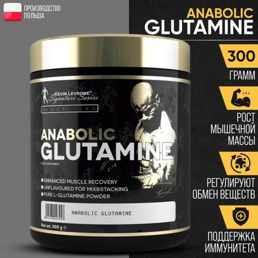 Brand: KEVIN LEVRONE 
Kevin Levrone Anabolic Glutamine, L-Glutamine Powder for Muscle Recovery, Unflavoured, 300g