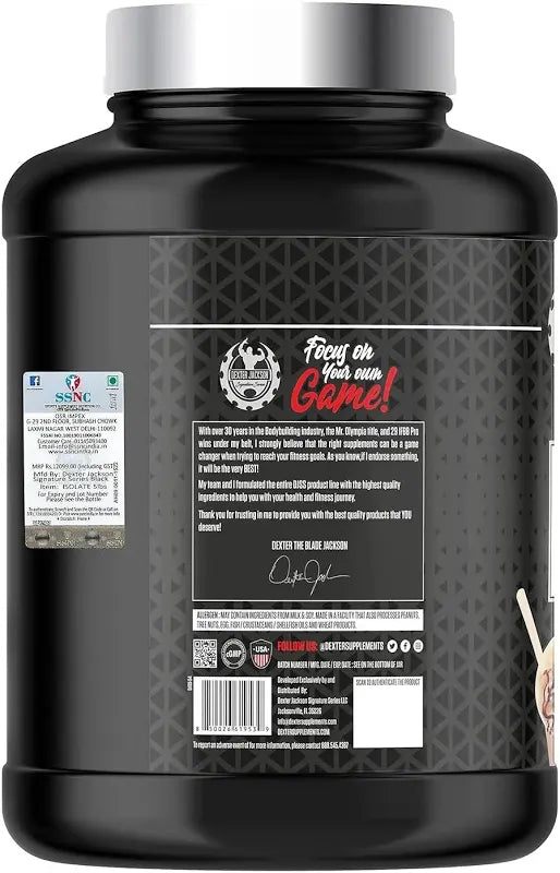 DEXTER JACKSON BLACK SERIES ISOLATE CHOCOLATE -76 SERV