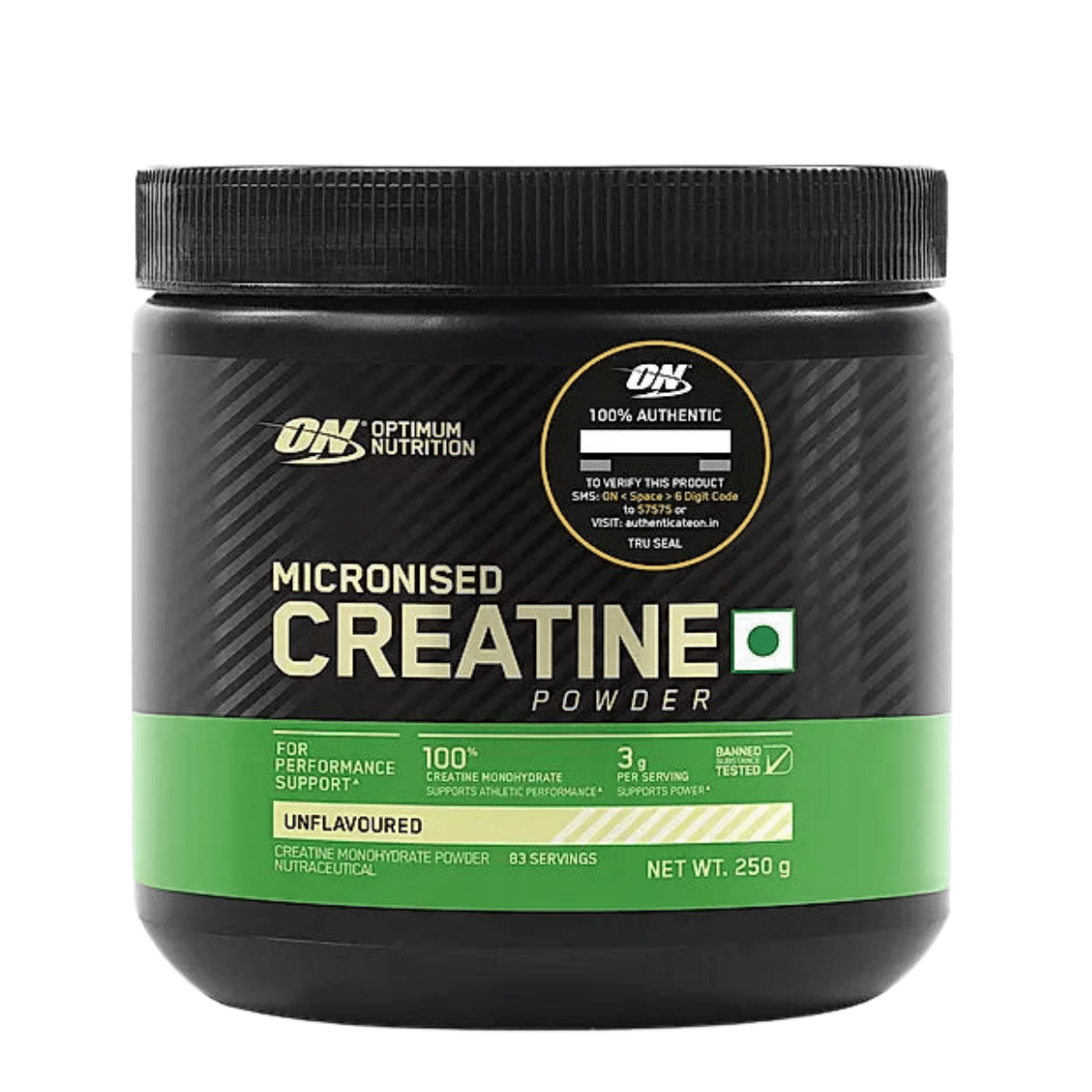 ON (Optimum Nutrition) Micronized Creatine Powder, 250 g (0.55 lb) - CHETHAN SUPPS.77
