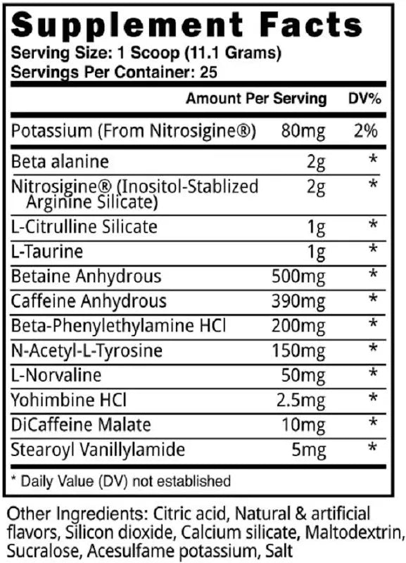 BLACK STONE PRE WORKOUT 25 SERV SOUR GUMMY