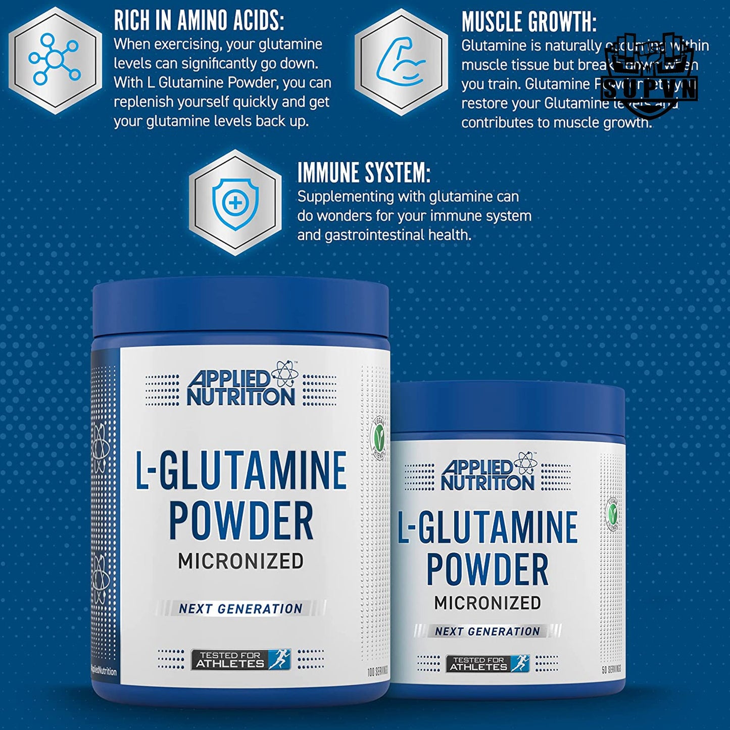APPLIED NUTRITION L-GLUTAMINE 50 SERV