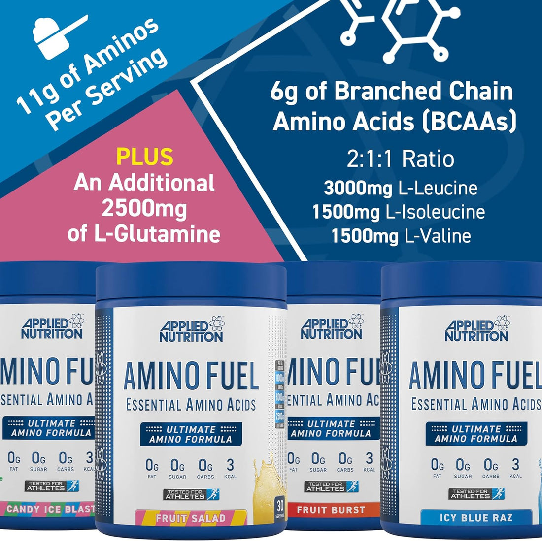 APPLIED NUTRITION EAA 30 SERV ICY BLUE RAZ